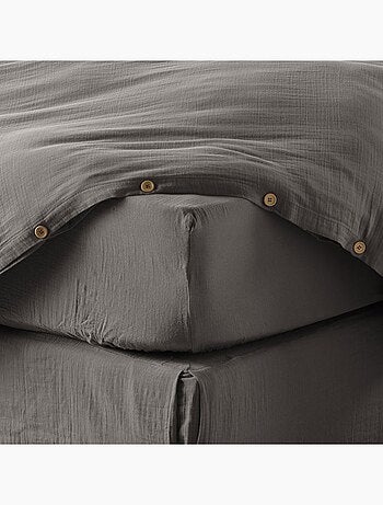 Drap housse en double Gaze de coton