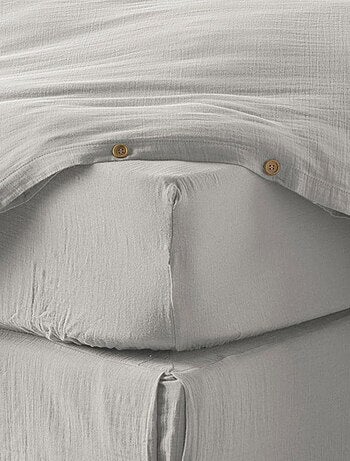 Drap housse en double Gaze de coton