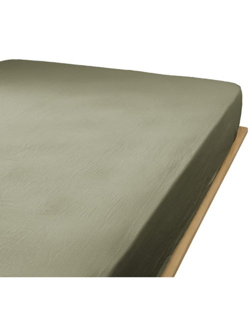 Drap housse en double Gaze de coton - Kiabi