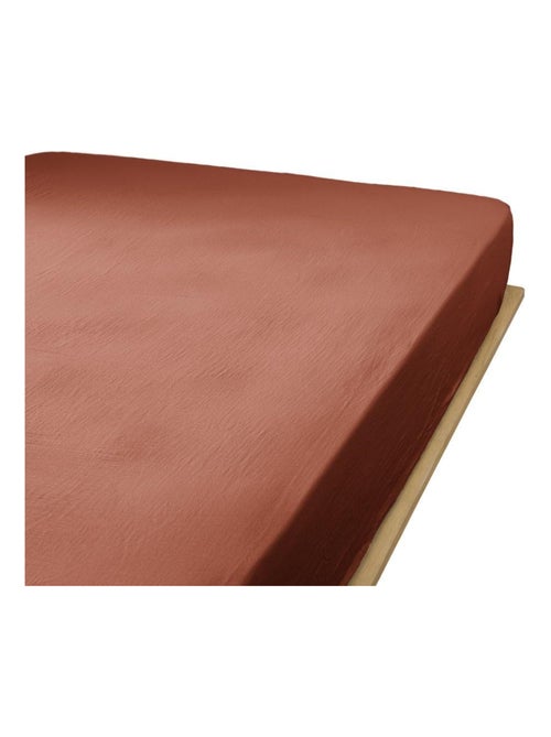Drap housse en double Gaze de coton - Kiabi
