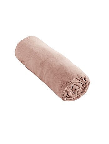 Drap housse en double Gaze de coton