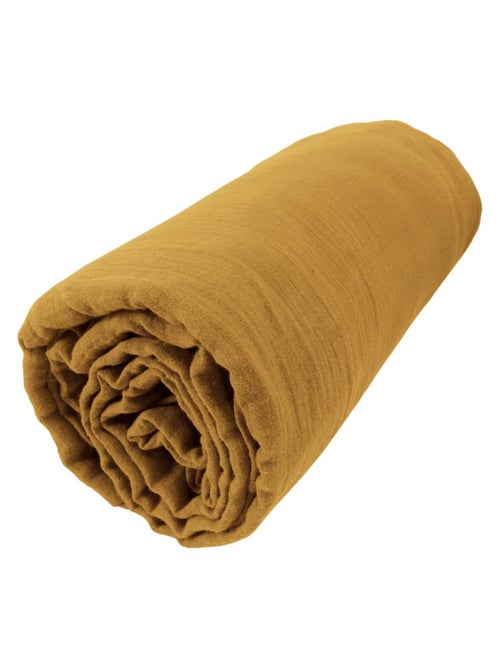 Drap housse en double Gaze de coton - Kiabi