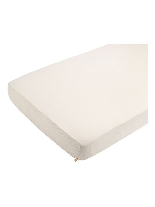 Drap housse en gaze de coton - SAUTHON - Kiabi
