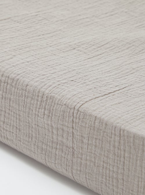 Drap housse en gaze de coton (160 x 200 cm) - Kiabi Home - Kiabi