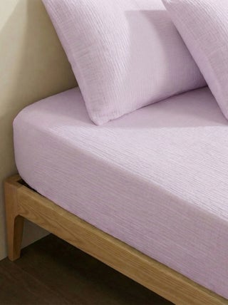 Drap housse en gaze de coton (160 x 200 cm) - Kiabi Home
