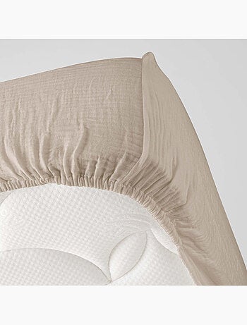 Drap Housse en gaze de coton ANGELIA