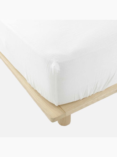 Drap Housse en gaze de coton ANGELIA - Kiabi Drap Housse en gaze de coton ANGELIA - Kiabi