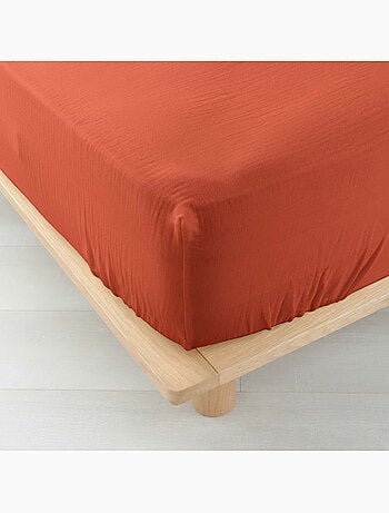 Drap Housse en gaze de coton ANGELIA