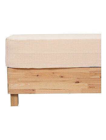 Drap housse en gaze de coton