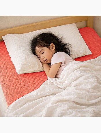 Drap Housse en Gaze de Coton Bio Vichy