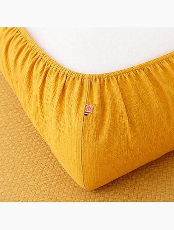 Drap Housse en Gaze de Coton Bio Vichy