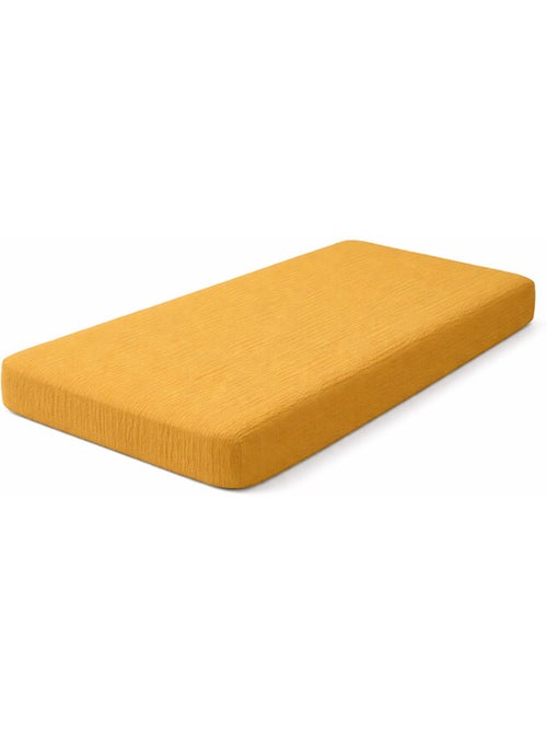 Drap Housse en Gaze de Coton Bio Honey - Kiabi Drap Housse en Gaze de Coton Bio Honey - Kiabi