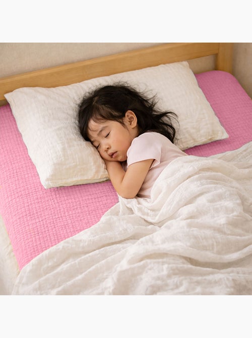 Drap Housse en Gaze de Coton Bio - Kiabi