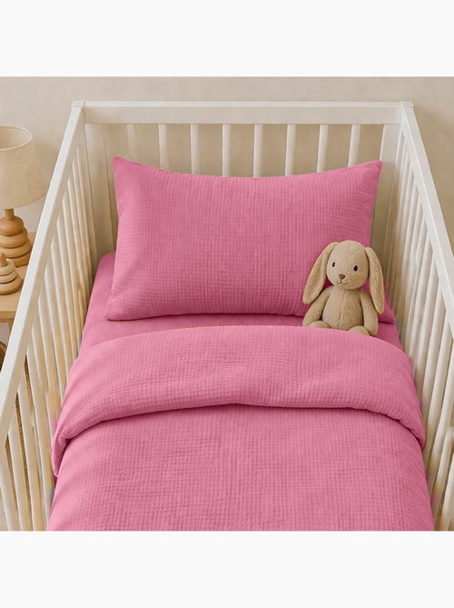 Drap Housse en Gaze de Coton Bio - Kiabi