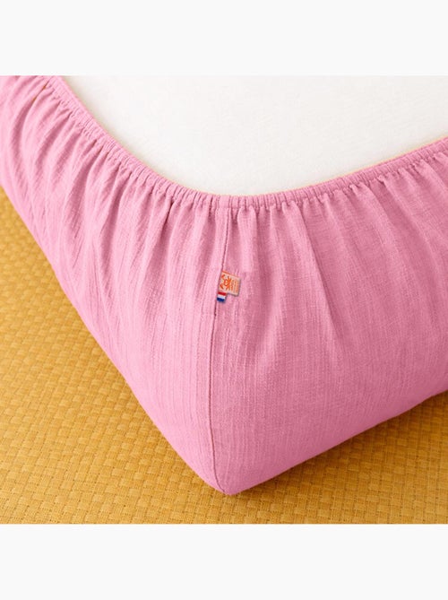 Drap Housse en Gaze de Coton Bio - Kiabi