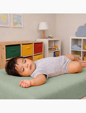 Drap Housse en Gaze de Coton Bio