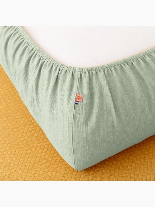 Drap Housse en Gaze de Coton Bio - Kiabi