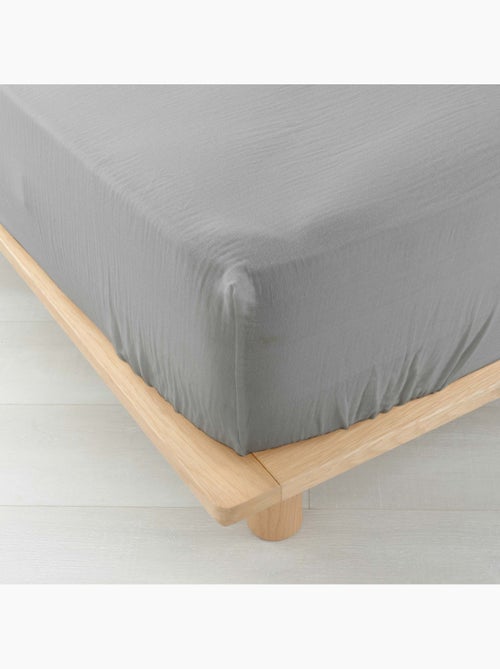 Drap Housse en gaze de coton - Kiabi