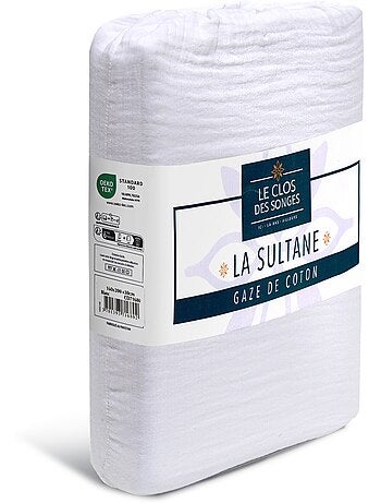 Drap housse en gaze de coton La sultane
