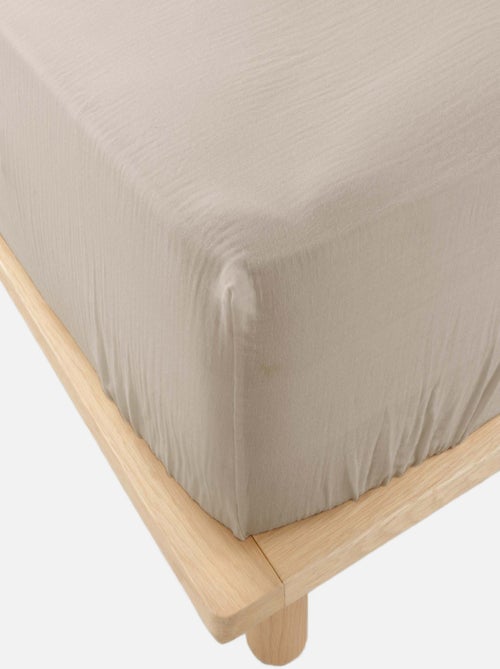 Drap Housse en gaze de coton - Kiabi