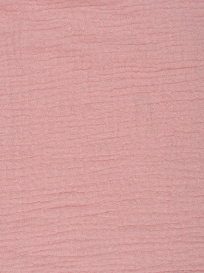 Drap housse en gaze de coton Rose clair - Kiabi