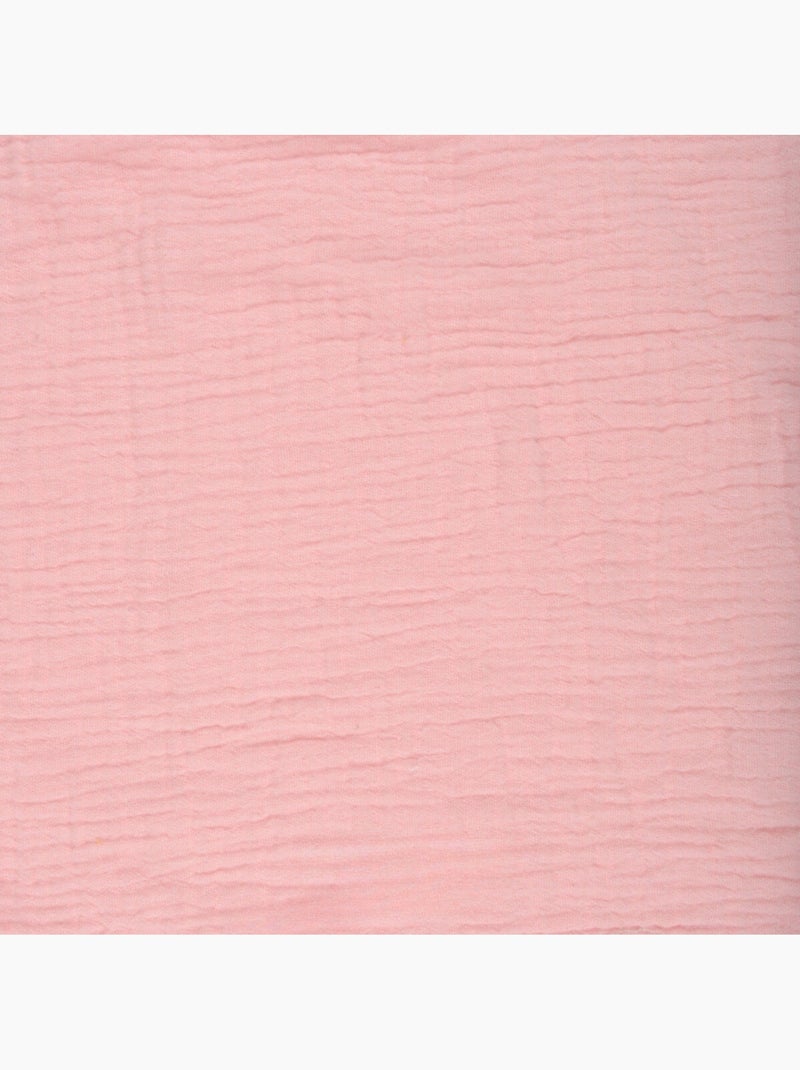 Drap housse en gaze de coton Rose clair - Kiabi