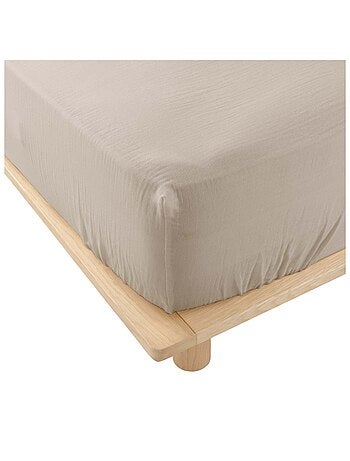 Drap housse en gaze de coton Tendance uni