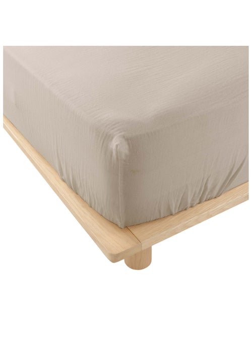 Drap housse en gaze de coton Tendance uni - Kiabi Drap housse en gaze de coton Tendance uni - Kiabi