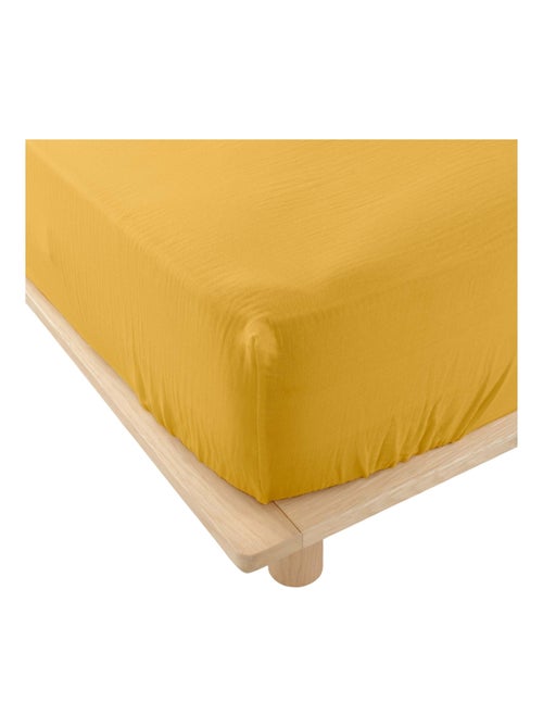 Drap housse en gaze de coton Tendance uni - Kiabi Drap housse en gaze de coton Tendance uni - Kiabi
