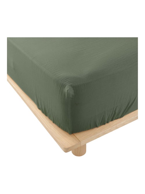Drap housse en gaze de coton Tendance uni - Kiabi Drap housse en gaze de coton Tendance uni - Kiabi