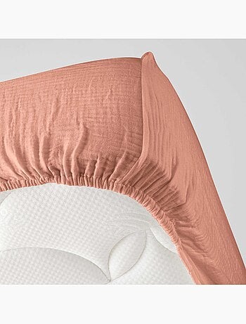 Drap housse en gaze de coton Tendance uni