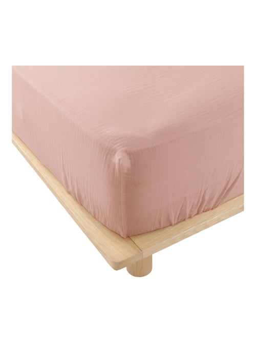 Drap housse en gaze de coton Tendance uni - Kiabi Drap housse en gaze de coton Tendance uni - Kiabi