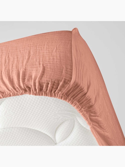 Drap housse en gaze de coton Tendance uni - Kiabi Drap housse en gaze de coton Tendance uni - Kiabi