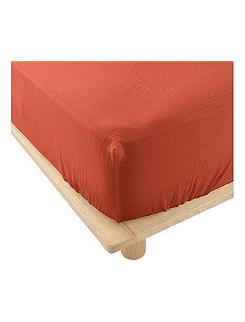 Drap housse en gaze de coton Tendance uni