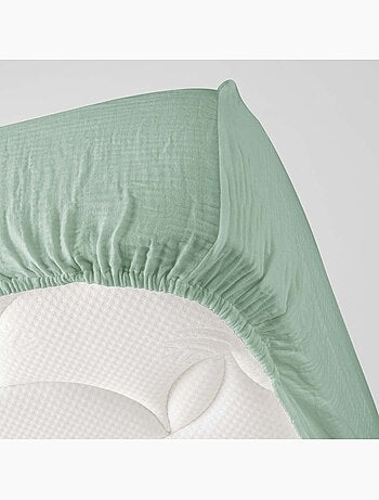 Drap housse en gaze de coton Tendance uni