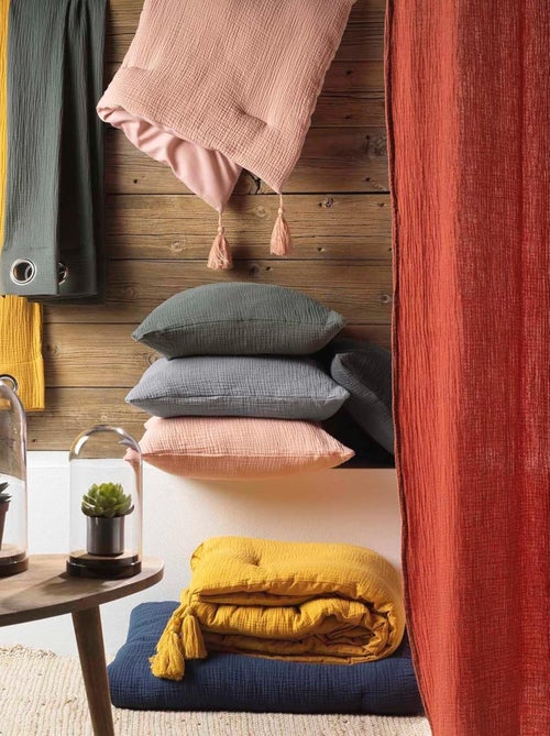 Drap Housse en gaze de coton - Kiabi