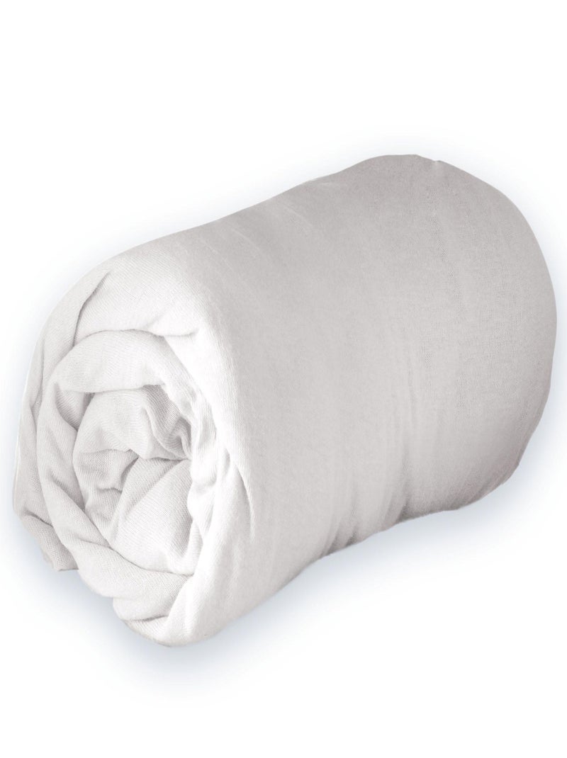 Drap housse en jersey Blanc - Kiabi