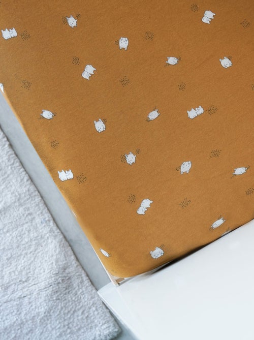 Drap housse en jersey de coton motif enfantin - Kiabi