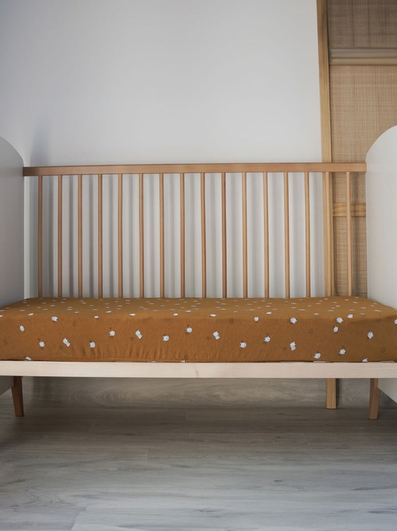 Drap housse en jersey de coton motif enfantin Bronze - Kiabi