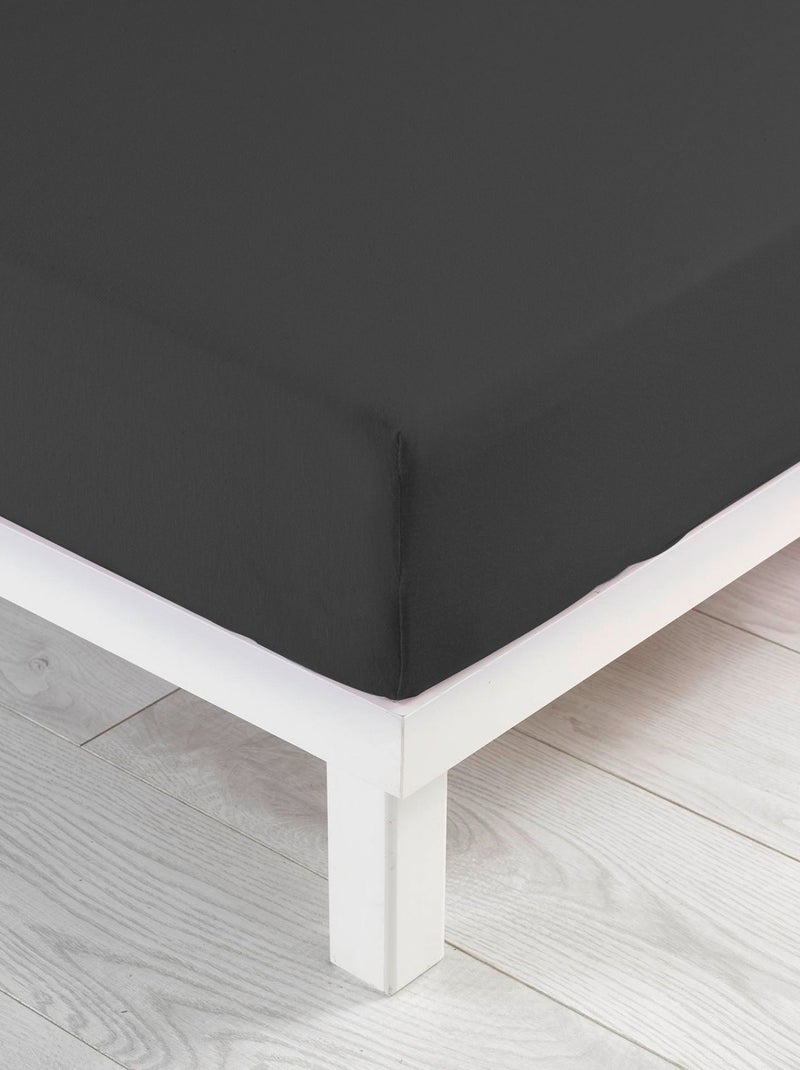Drap housse en jersey gris anthracite - Kiabi