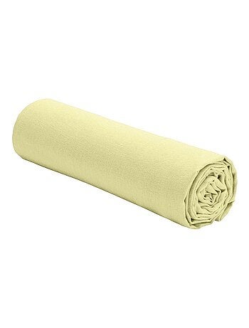 Drap housse en lin Français avec bonnet de 30 cm