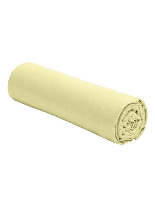 Drap housse en lin Français avec bonnet de 30 cm - Kiabi