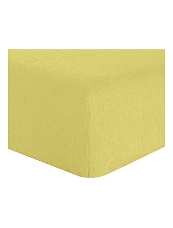Drap housse en lin Français avec bonnet de 30 cm