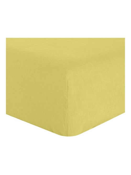 Drap housse en lin Français avec bonnet de 30 cm - Kiabi