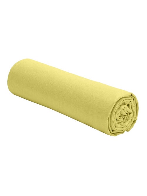 Drap housse en lin Français avec bonnet de 30 cm - Kiabi