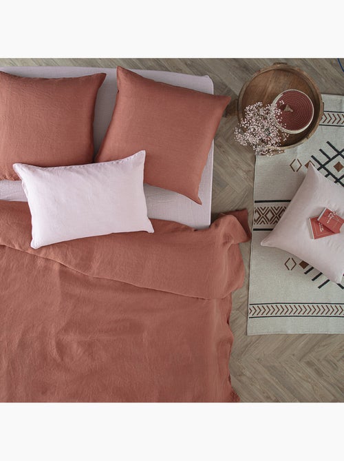Drap housse en lin lavé LINAH - Kiabi Drap housse en lin lavé LINAH - Kiabi
