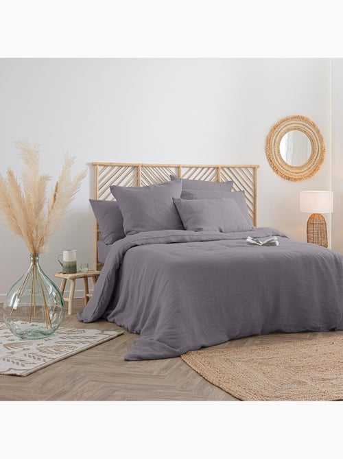 Drap housse en lin lavé LINAH - Kiabi Drap housse en lin lavé LINAH - Kiabi