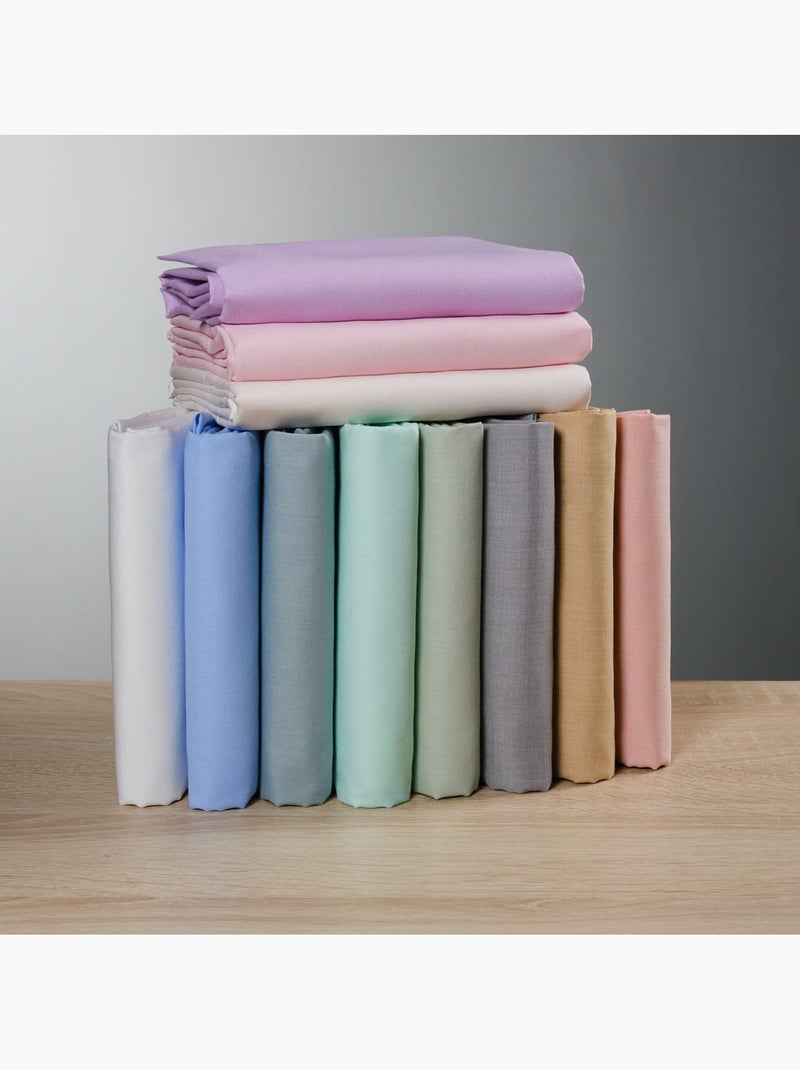 Drap housse en mélange 57 fils AISANCE Saumon - Kiabi