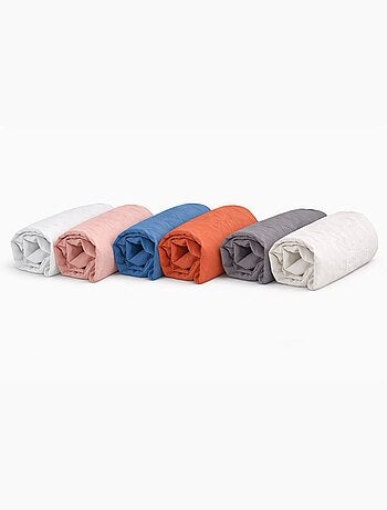 Drap-housse en micro lavé – Bonnet 25 cm