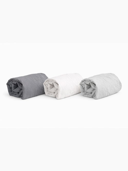 Drap-housse en micro lavé - bonnet 25 cm - anthracite - 140x190 / anthracite - Kiabi Drap-housse en micro lavé - bonnet 25 cm - anthracite - 140x190 / anthracite - Kiabi